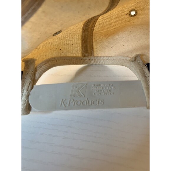 VTG 80 90 Pepsi Baseball Hat Cap Snap Back Trucker Cream Ivory K Products USA - Picture 7 of 9